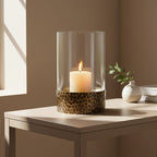 Large Antique Gold Candle Holder | Akola