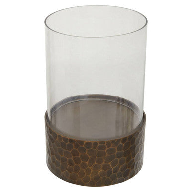 Small Antique Gold Candle Holder | Akola