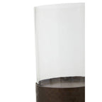 Small Floor Standing Candle Holder In Antique Gold | Akola
