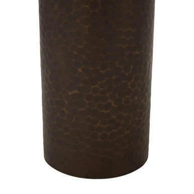 Small Floor Standing Candle Holder In Antique Gold | Akola
