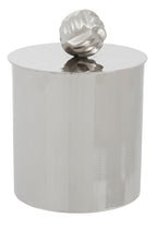 Large Vertical Textured Silver Metal Trinket Box | Amreli