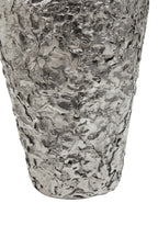 Akola Small Silver Textured Metal Vase