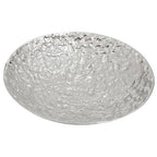 Akola Silver Textured Decorative Bowl | Horn