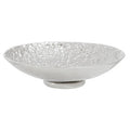 Akola Silver Textured Decorative Bowl | Horn