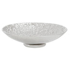 Akola Silver Textured Decorative Bowl | Horn