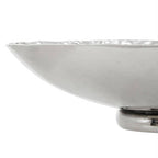 Akola Silver Textured Decorative Bowl | Horn