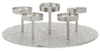 Silver Round 6 Pillar Candle Holder | Akola