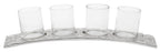 Curved 4 Tealight Holder in Silver | Akola