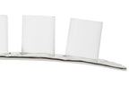 Curved 4 Tealight Holder in Silver | Akola