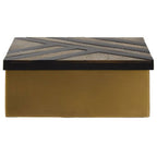 Large Black and Gold Storage Box | Aris