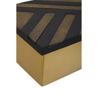 Large Black and Gold Storage Box | Aris