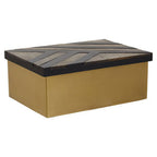 Small Black and Gold Storage Box | Aris