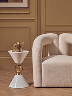 Set Of Two Gold Tealight Holders | Akola