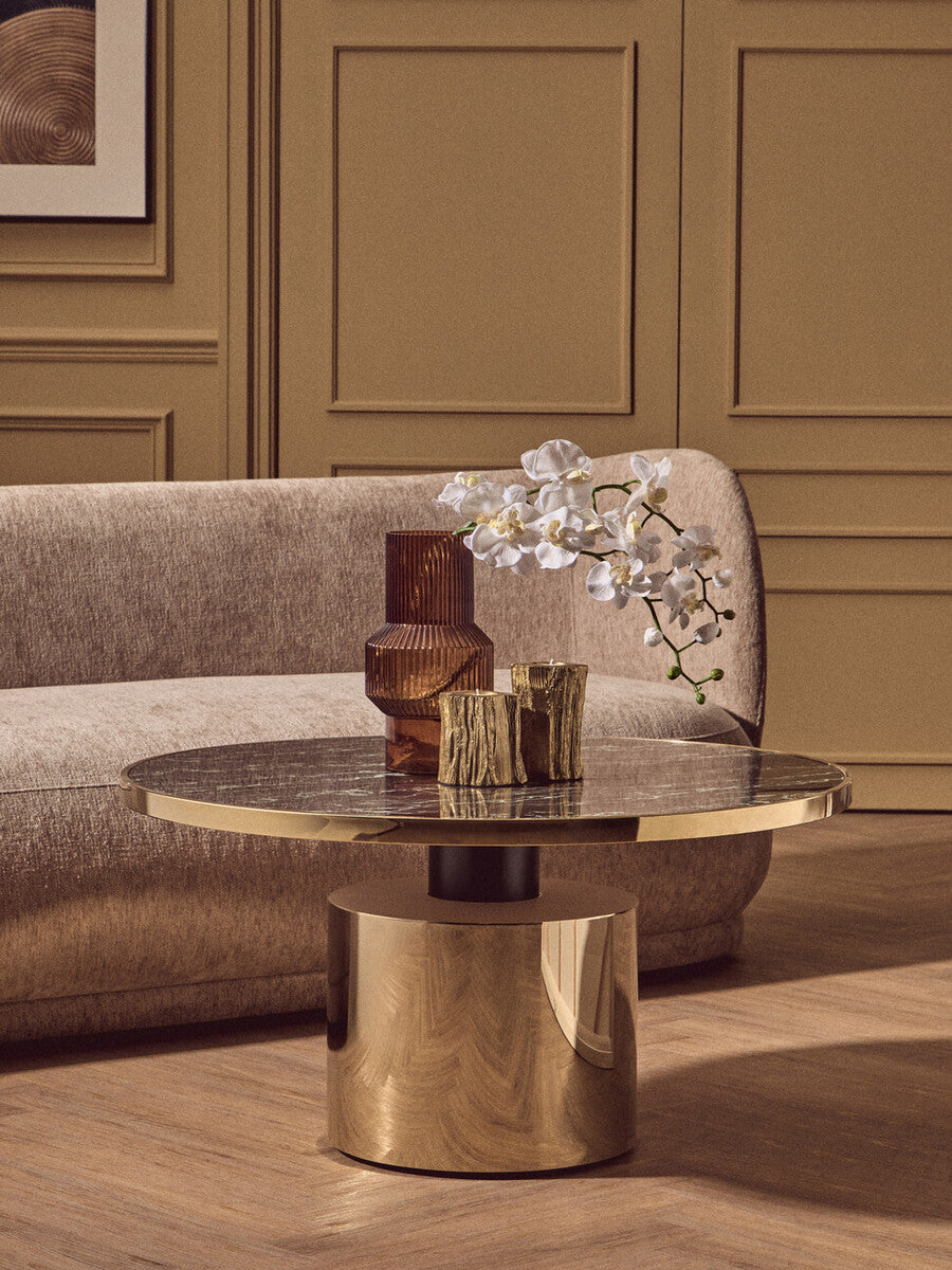 Set Of Two Gold Tealight Holders | Akola