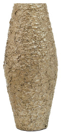Large Gold Textured Metal Vase | Akola