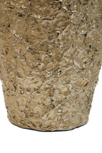 Large Gold Textured Metal Vase | Akola
