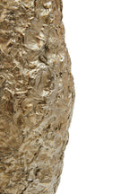 Gold Textured Small Metal Vase | Akola