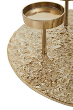 Gold Round Six Pillar Candle Holder | Akola