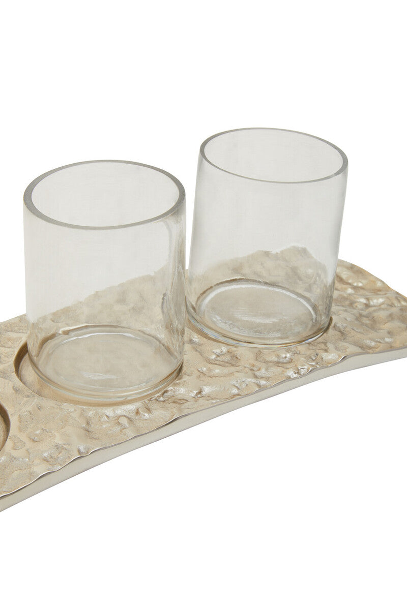 Antique Gold and Glass Tealight Holder | Akola