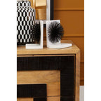 Set of Two Black Finish Starburst Bookends | Mirano