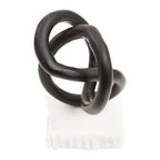 Matt Black Knot Sculpture | Mirano