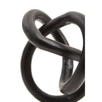 Matt Black Knot Sculpture | Mirano