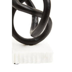 Matt Black Knot Sculpture | Mirano
