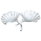 Ginkgo Silver Finish Dish | Prato