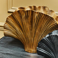 Large Gold Finish Ginkgo Vase | Danna