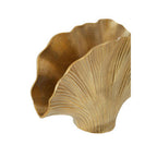 Large Gold Finish Ginkgo Vase | Danna