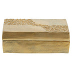 Gold Finish Textured Trinket Box | Dante