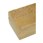 Gold Finish Textured Trinket Box | Dante