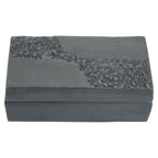 Grey Finish Textured Trinket Box | Dante