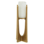Small Gold Finish Candle Holder | Dante