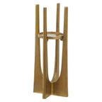Small Gold Finish Candle Holder | Dante