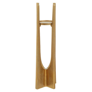 Large Gold Finish Candle Holder | Dante