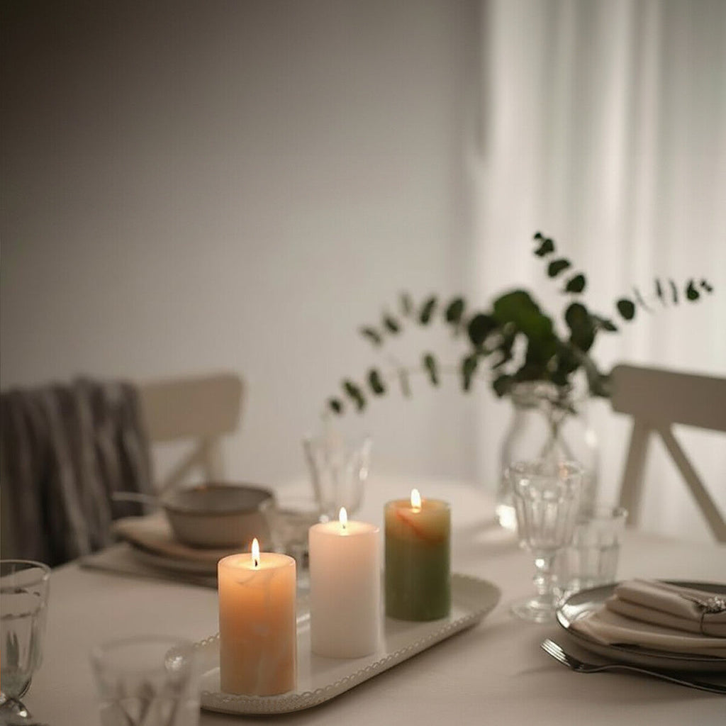 Set of Three Onyx Tealight Holders | Oleena