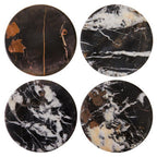 Black Marble Set of 4 Marble Coasters | Salmo