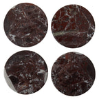 Set of 4 Red Marble Coasters | Salmo