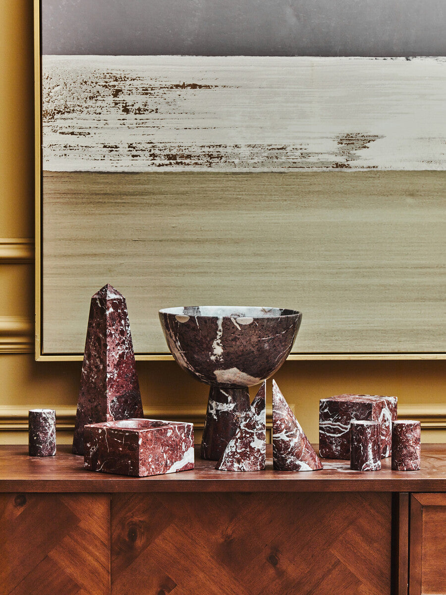 Small Red Marble Obelisk | Salmo