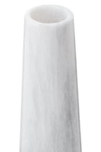 White Marble Tapered Vase | Salmo