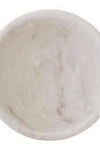 Small White Marble Pedestal Bowl | Salmo