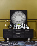 Large White Marble Pedestal Bowl | Salmo