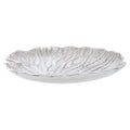 Salma Large Silver Finish Lotus Leaf Plate.
