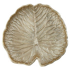 Small Gold Finish Lotus Leaf Plate | Salma