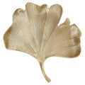 Large Antique Gold Finish Ginkgo Dish | Prato