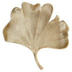 Large Antique Gold Finish Ginkgo Dish | Prato