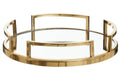Gold Finish Mirrored Tray | Cruzar