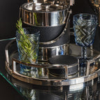 Silver Finish Mirrored Tray | Cruzar