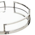 Silver Finish Mirrored Tray | Cruzar